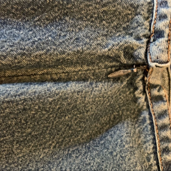 Vintage Skirt Patchwork Cabincore Boho Mixed Print Denim Midi Length Jean Skirt - Picture 11 of 14